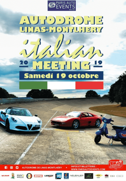 Les Vespistas invités à l’Autodrome Italian Meeting de Linas!